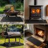 Hearth Rugs for Fireplaces Fire Resistant Mat, 42x24 Inches Fireproof Fireplace Mat Hearth Area Rug, Hearth Pad for Wood Stove Fireplace