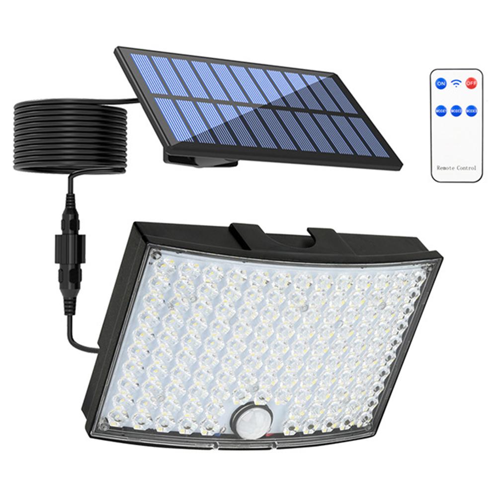 

TG-TY01036 Solar Outdoor Wall Light 124 LED Motion Sensor Waterproof Security Lamp with Remote Control A