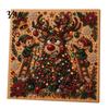 DIY Decorative Wall Ornaments Christmas Faux Pearl Art Kit, Rhinestone Painting 8" X 8", Cartoon Projects Snowman Animal Diamond Craft Kit for Adults,