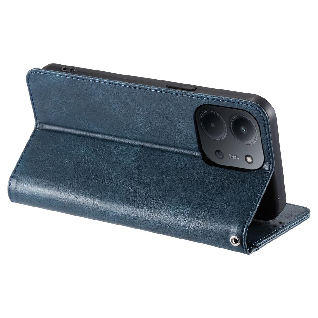 Für Xiaomi Redmi 15C 4G (EU) (173 mm) Hülle 6 Kartenfächer PU-Leder Sturzsichere Handyhülle mit Handschlaufe