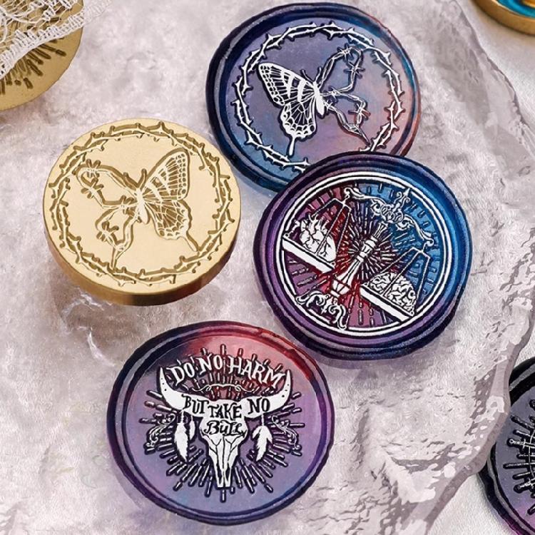 Metall Siegelstempel Wachssiegelstempelkopf Ersatzteile Präge Siegelstempelkopf