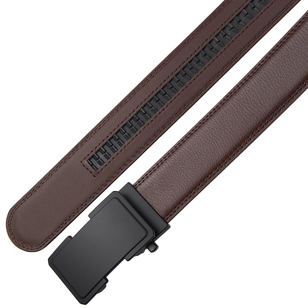 Belt Belt, Two-Layer Leather Belt, Automatic Buckle Belt Ly36-25568-1