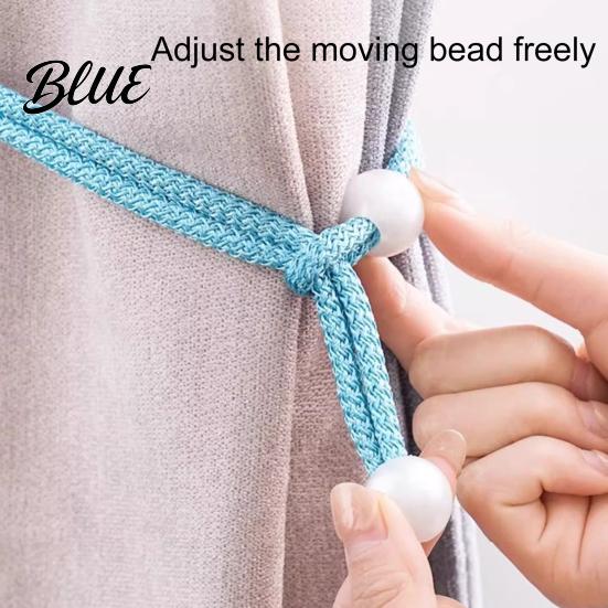 Decorative Curtain Holders Backs Drape Adjustable Window Pearl Tieback 2Pcs Faux Holder Ties Holdbacks