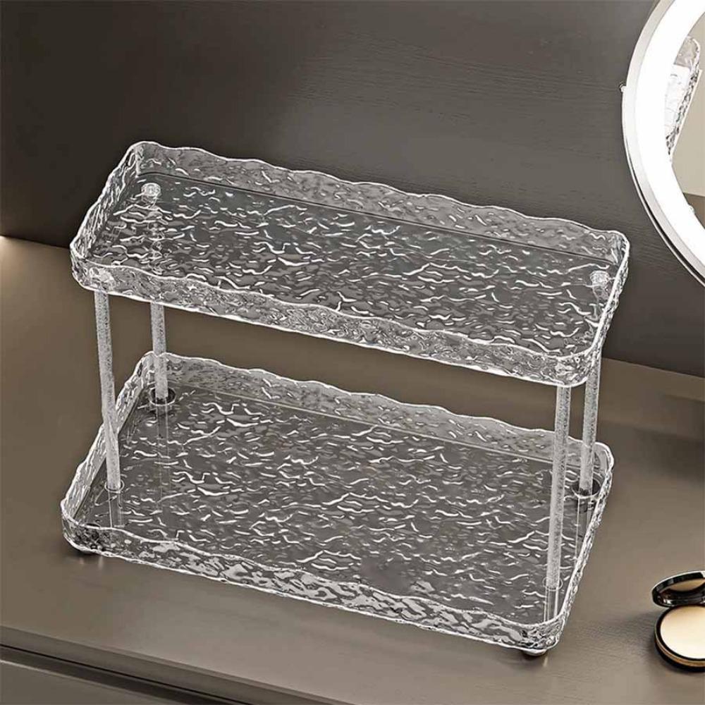 

Plastic Vanity Storage Rack Cute Bunny Corrugated Cosmetic Organizer Girl s Room without Rabbit