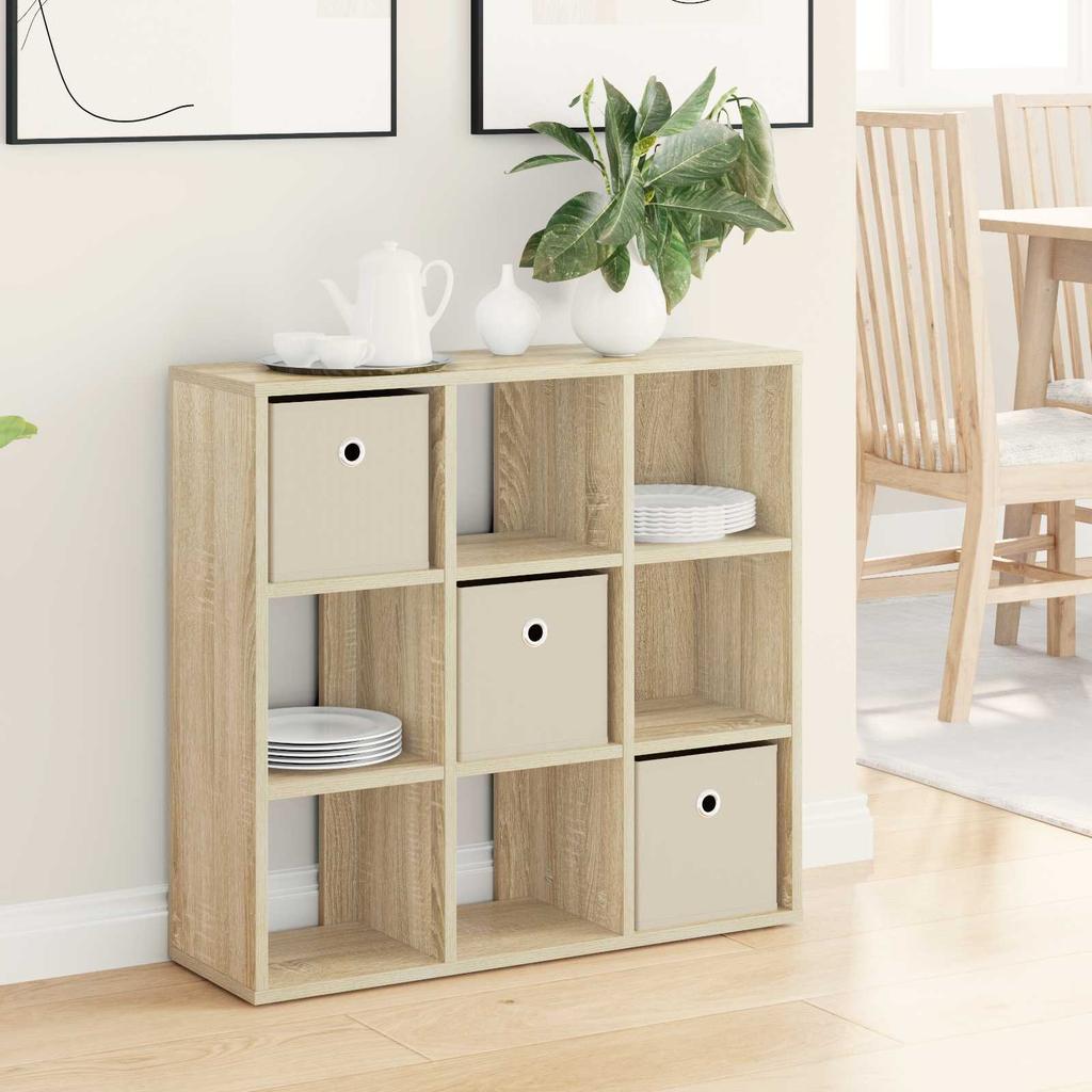 Sideboard with Drawers Sonoma Oak 73.5 x 24 x 69.5 cm