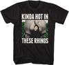 Ace Ventura T-Shirt Pet Detective Hot In These Rhinos Black Tee Black