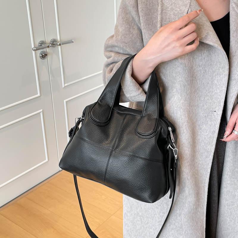 Simple Women's Handbag, Solid Color, Large Capacity Women's Shoulder Bag, Multi Compartment Storage, Suitable for Women's Holiday Gifts