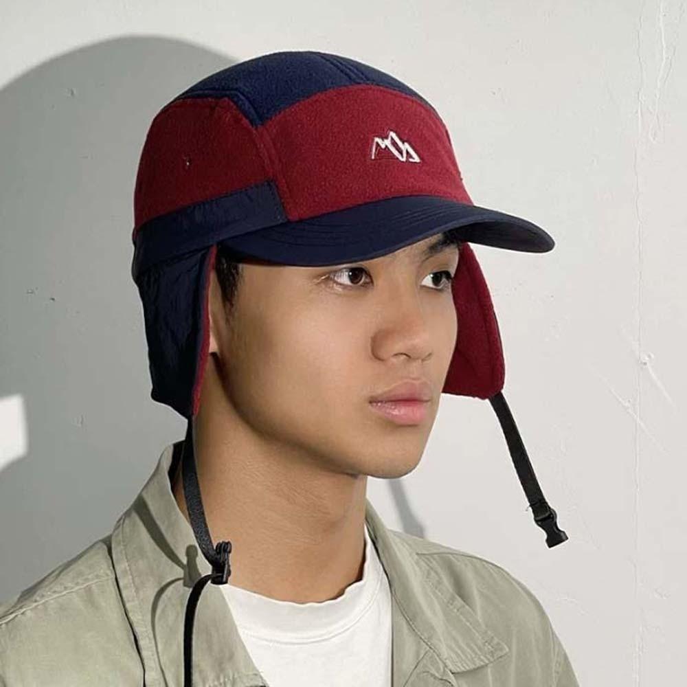 Japanese Style Earflaps Visor Hat Multi-functional Windproof Pilot Cap Ear Protection Cap Autumn