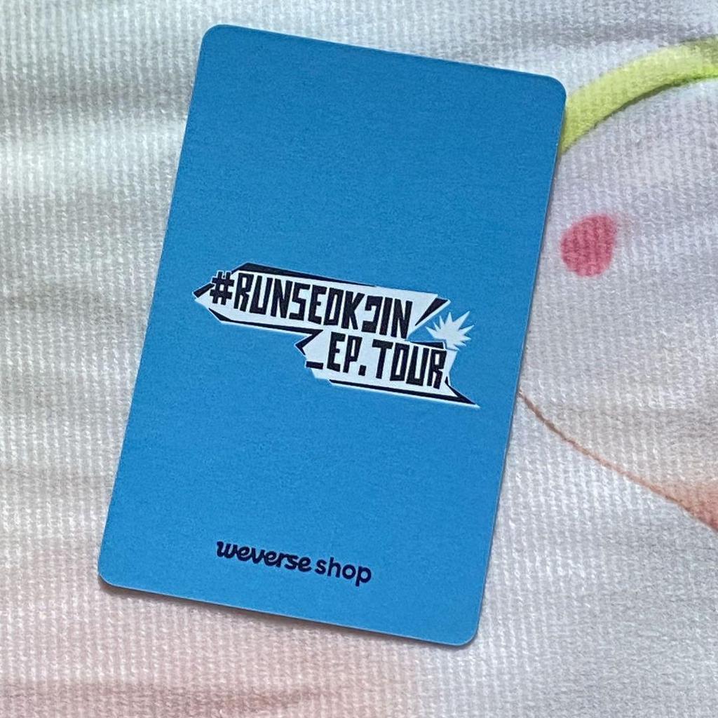 [USED] BTS Korea RUNSEOKJIN_EP.TOUR JIN Limited Edition Bonus Trading Card