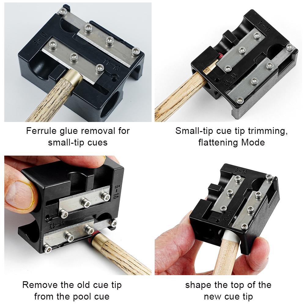 7-in-1 Billiard Cue Multi-Functional Leather Head Repair Tool Sharpener Cleaning Polishing Needling Billiard Accessories
