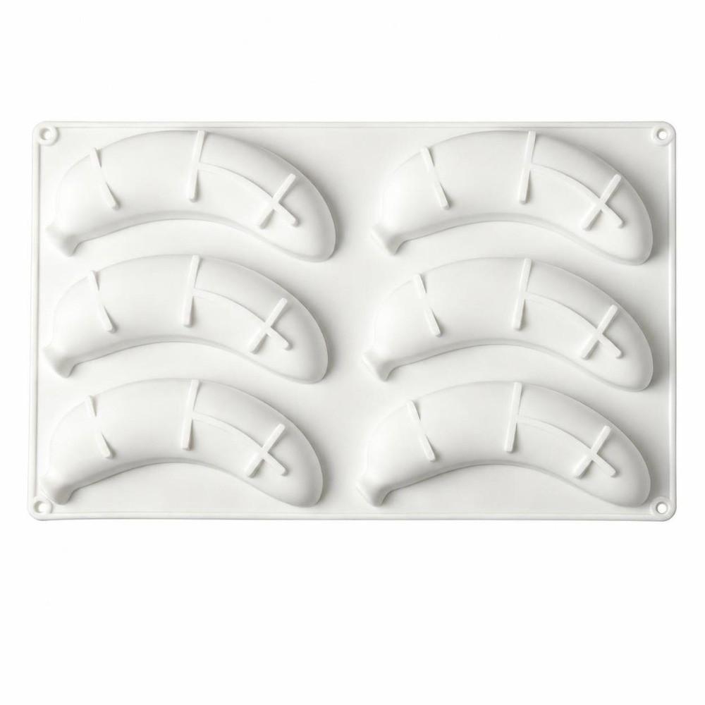 Food Grade Silicone Banana Mousse Cake Mold Banana Shaped Baking Mold  Chocolate Pudding