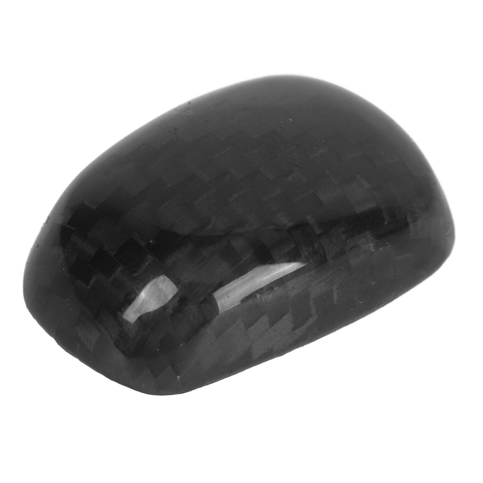 

Gear Knob Unlock Button Cov Carbon Lev Unlock Button Trim Replacement for G37 FX35 QX70 QX50