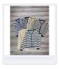2022 Autumn Plus Size Striped V-Neck Knit Cardigan for Women - Slimming Top Outerwear for Curvy Figures