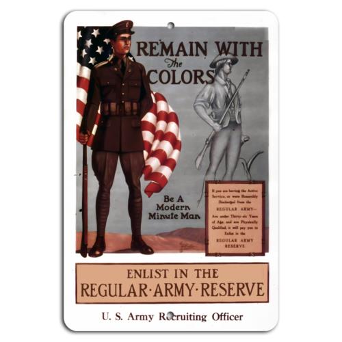 Join the Colors Enlist in the Regular Army ReserveAluminumtin sign 20x30cm（7.8x11.8inch）
