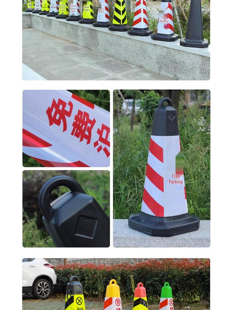 No Parking Zone Reflective Warning Cone