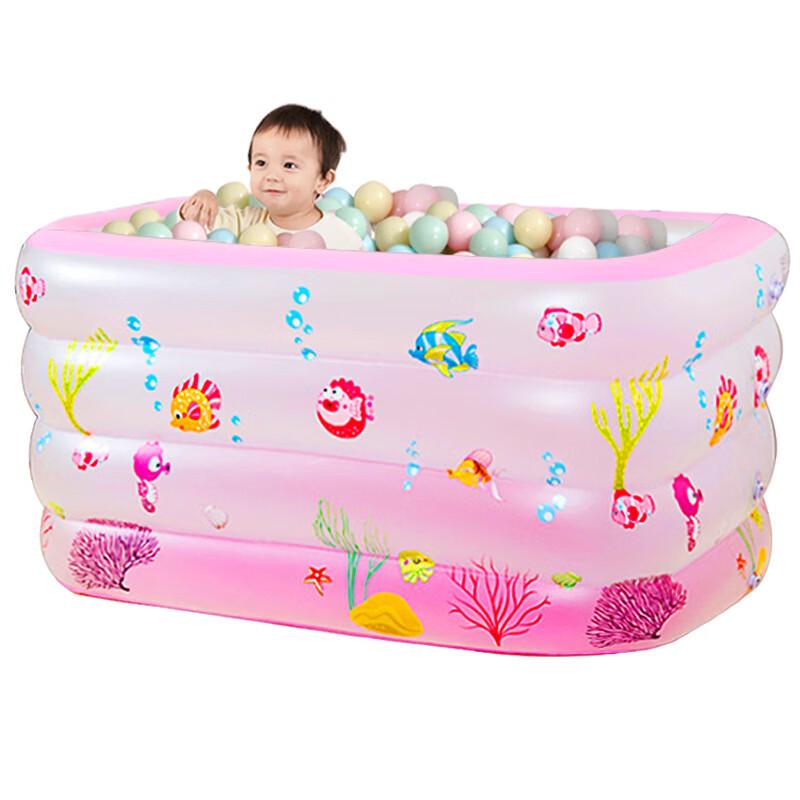 WEZHO 1.2M 4-Layer Inflatable Kids Swimming Pool