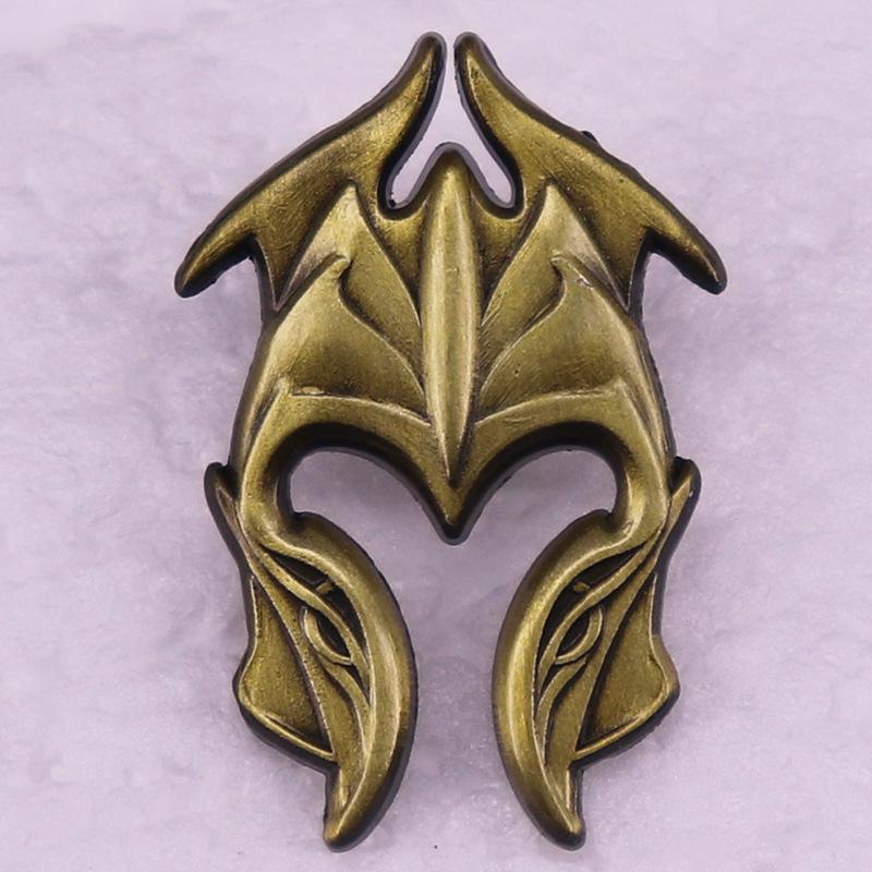Lord of the Rings Mirkwood Elf Helmet Brooch