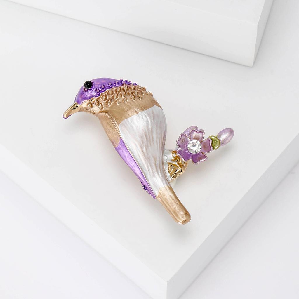 Accessories Enamel Oil Dropping Bird Brooch Brooch, Simple Clothing Accessories