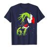 Funny Six Seven 6 7 Meme 67 Xmas Hand Christmas Costume T-shirt For Men Women 100% Cotton T Shirts Short Sleeve Tops 1030-1