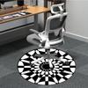 1pc Optical Illusion Carpet for Office Non-Slip, Round Carpet, Soft & Comfortable, Carpet for Office, Lightweight Round Floor Mat