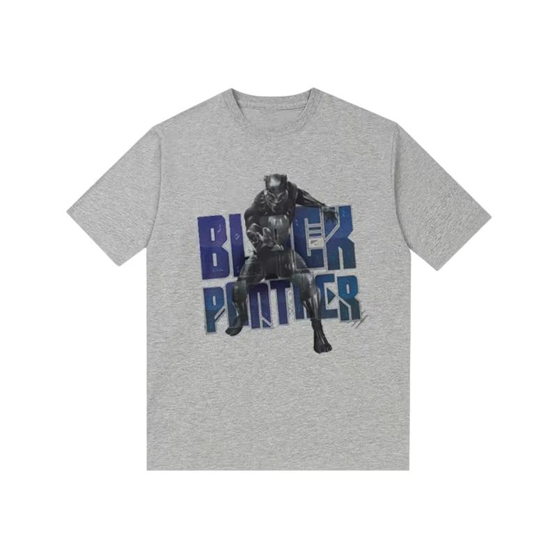 2026 Black Panther Marvel TShirt 3D Tech Suit Graphic Print Futuristic Tech Style Premium Cotton Loose Fit Top for Marvel Fans
