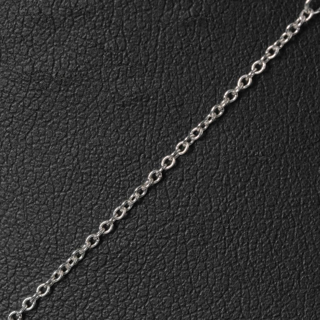 TIFFANY&Co. Return To Double Mini Heart Tag Necklace Silver925/Rubedo Metal Heart 2.93g Women Used