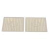 2pcs Food Grade Rubber Kitchen Sink Mat Fast Draining Sink Liner  Glassware Protection