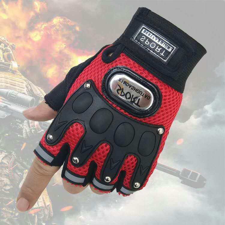 Tactical Breathable Half-Finger Motorcycle Riding Gloves for Men