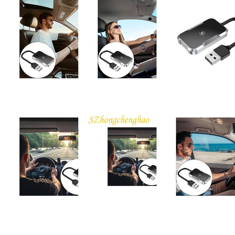 Advanced Car Wireless Module Converter Adapter Low Latency for Stable Connection 601D