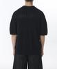 MUSINSA STANDARD Multi-Crochet Slit Neck Knitted Polo Shirt [Black]
