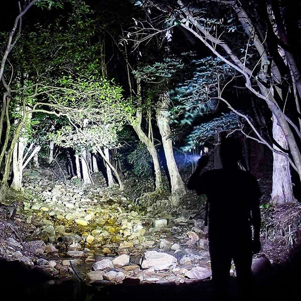 Most Powerful Handheld Flashlight High Power Spotlight Work Light USB Rechargeable Searchlight Long Range Torch Camping Lantern