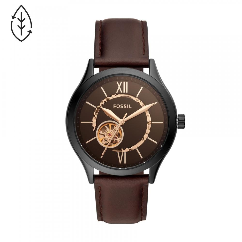 

Fossil Men s Automatic, Black-Tone Stainless Steel Watch