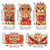4x Red Chinese New Year Lucky Money Bag Traditional Blessings 2024 Dragon Year Essentials