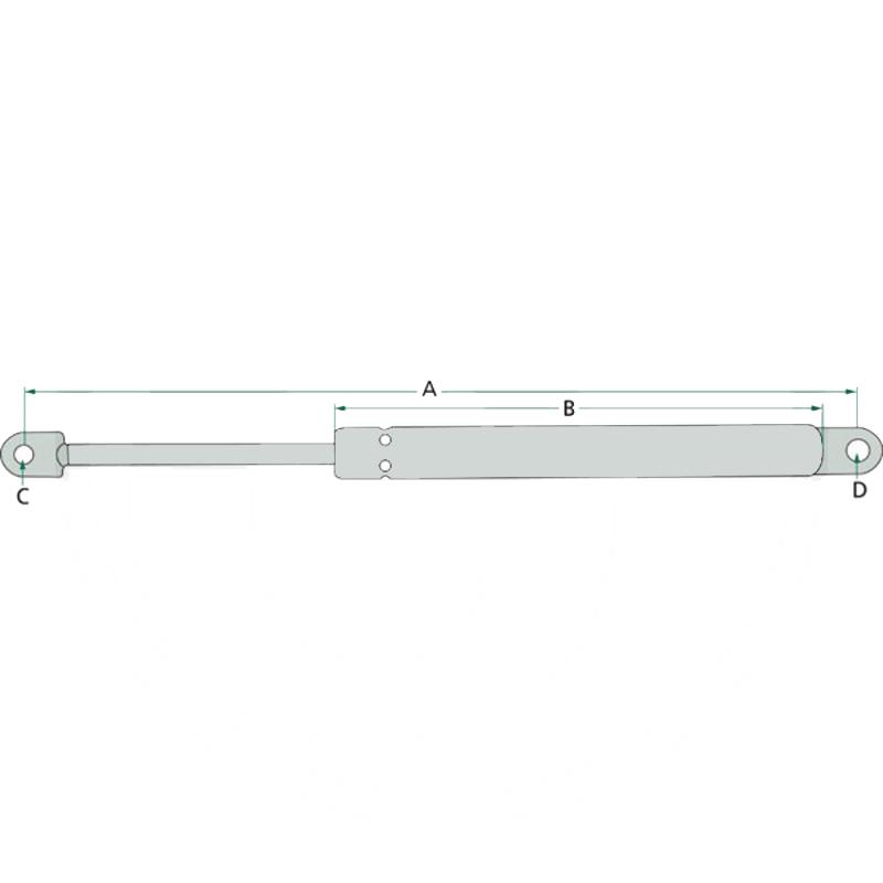 Gas spring for rear and front windows MF 393 6- 10020500 3103255M1