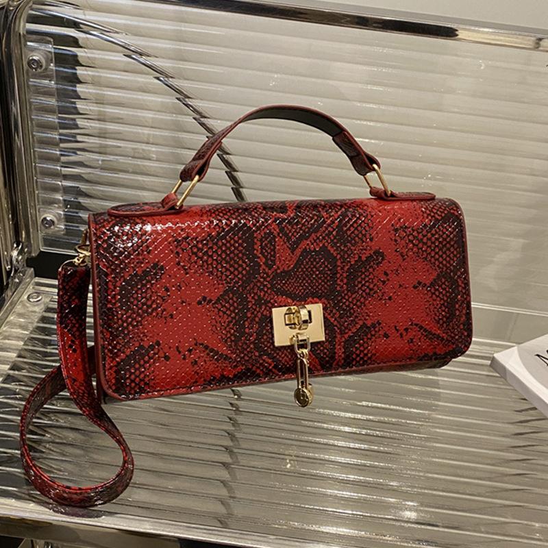 Bolsa de mão de cor sólida tendência 2025, design de nicho, versátil, grande capacidade, bolsa de ombro transversal, com fecho, bolsa feminina de temperamento