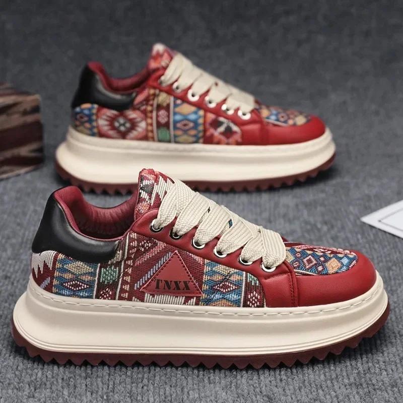 Sneaker Herren Freizeitschuhe Neu Outdoor PU-Leder Plateau Tennis Laufen Sport Wandern Luxus Skateboard Designer Modeschuhe