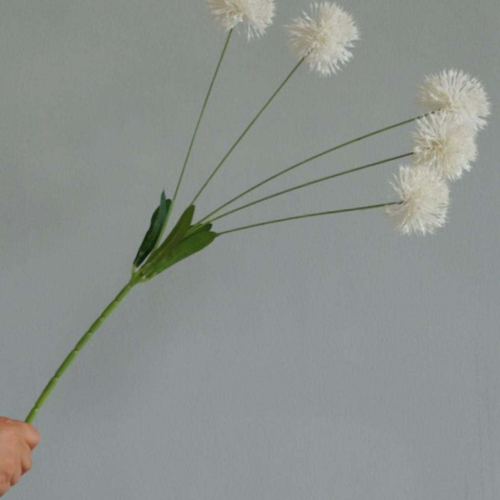 5-köpfige künstliche Pusteblumen-Zwiebelkugel Seidenblumen für Fotografie-Requisiten