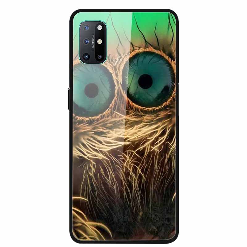 For OnePlus 8T Cases 8 Fashion Tempered Glass Hard Back Covers for Oneplus 8 Phone Cases Soft Bumper Fundas Oneplus8 8 T