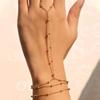 Minimalistické tenké řetízkové prsteny náramky pro ženy Vícevrstvé Vintage Kuličky Spojovací Náramky Párty Elegantní Šperky