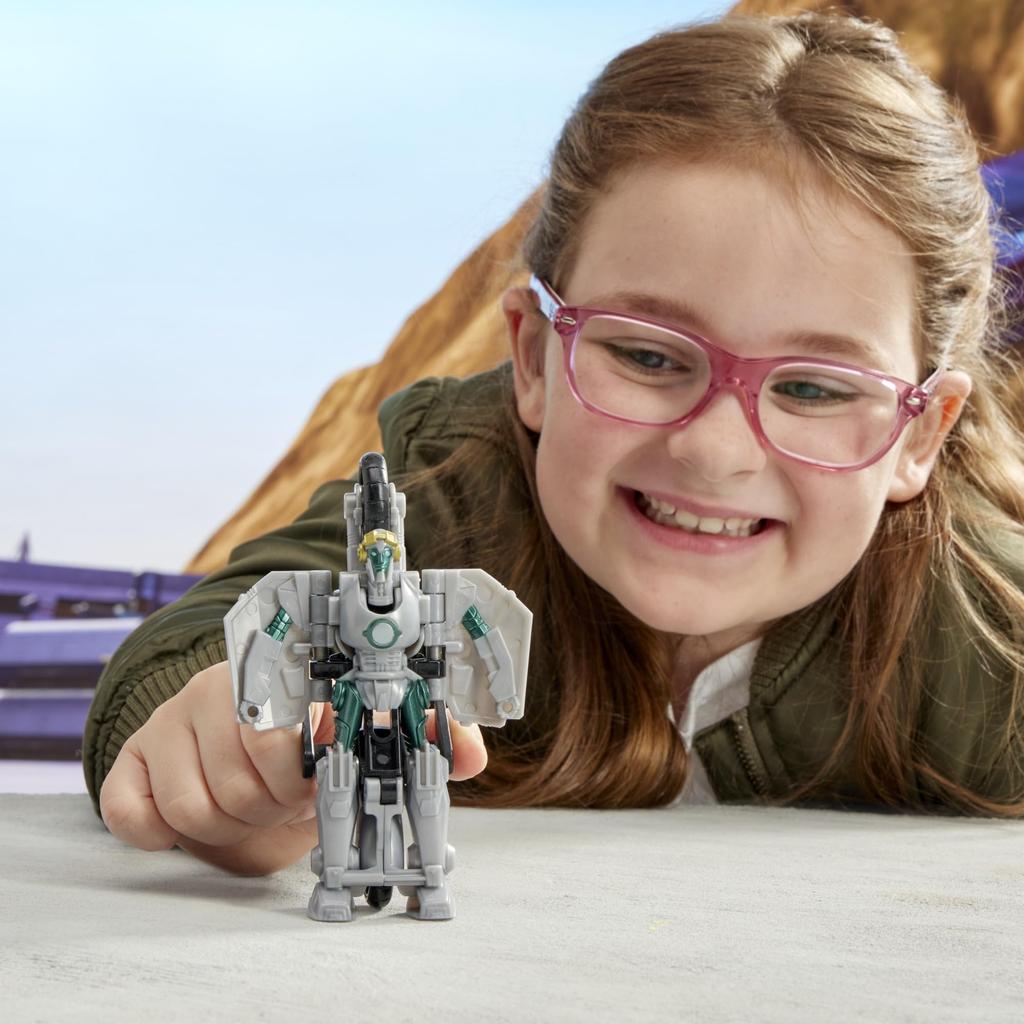 Transformers EarthSpark Smash Changer Terrance Slash Action Figure Robot Toy for Boys and Girls Ages 1-Step 4-Inch 6+