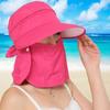 Fashion Uv Protection Fisherman Cap Removable Face Neck Cover Bucket Hats Zipper Visor Hats Outdoor Fishing Cycling