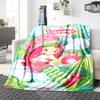 1Pc Strawberry Party Invitation Blanket For Couch Bed Plush Cozy Fuzzy Blanket Super Soft Warm Blankets For Fall And Winter 0918254