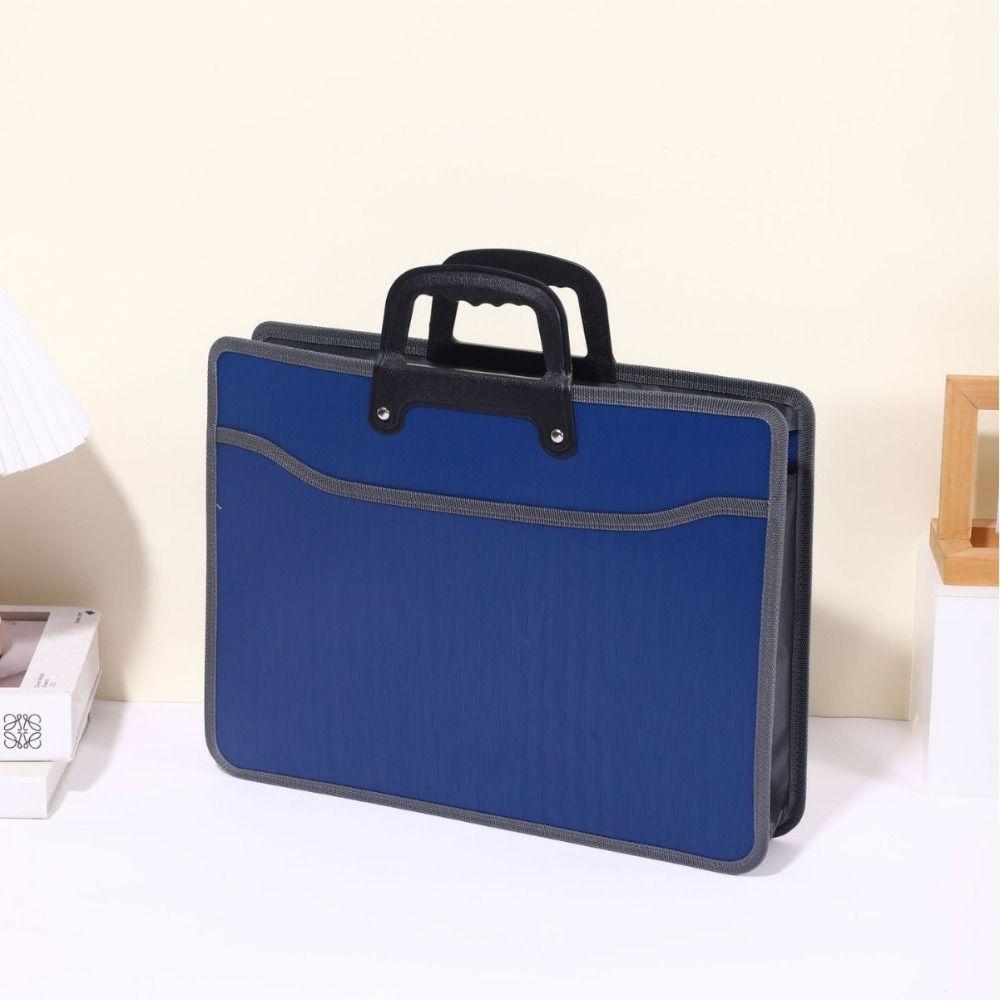 Waterproof Office Briefcase Large Capacity Business Tote Bag Thickened Portable File Bag  Car Side