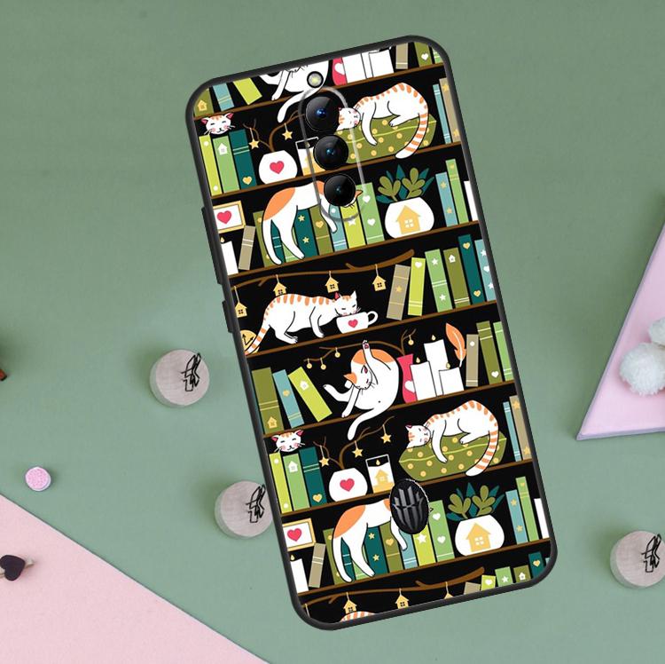 Cartoon Cute Cats Case For Red Magic 8 9 10 Pro Plus 6 6S 7S 7 Pro 5G 6R RedMagic 10S 8S 9S Pro Plus Cover