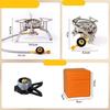 Windproofs Triangular Brackets Camping Burners 3500W High Efficiency Burners Metal Texture Suitable for Outdoor Cooking