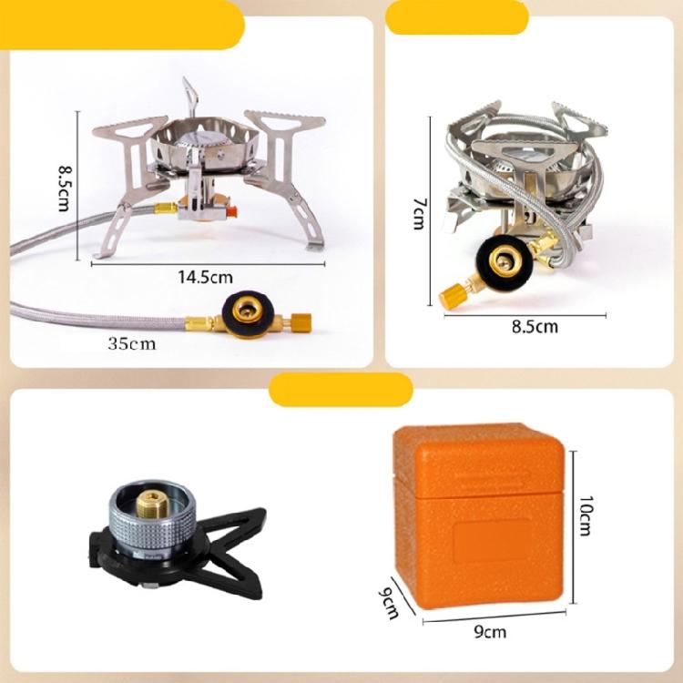 Windproofs Triangular Brackets Camping Burners 3500W High Efficiency Burners Metal Texture Suitable for Outdoor Cooking