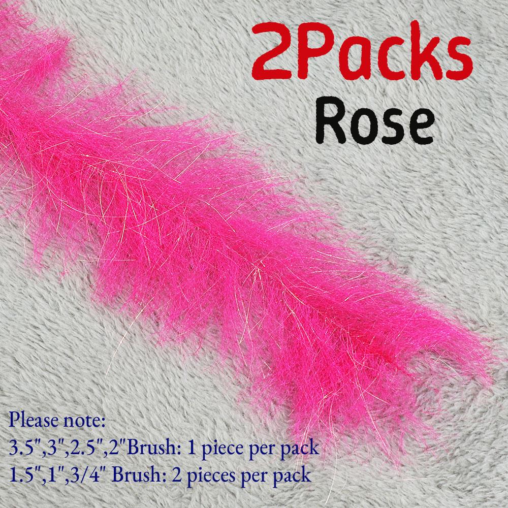 

2 упаковки стримерной даббинговой кисти разной ширины, материал для вязания мушек для ловли лосося и стальноголового лосося, замена шениллу/хаклу 95mm