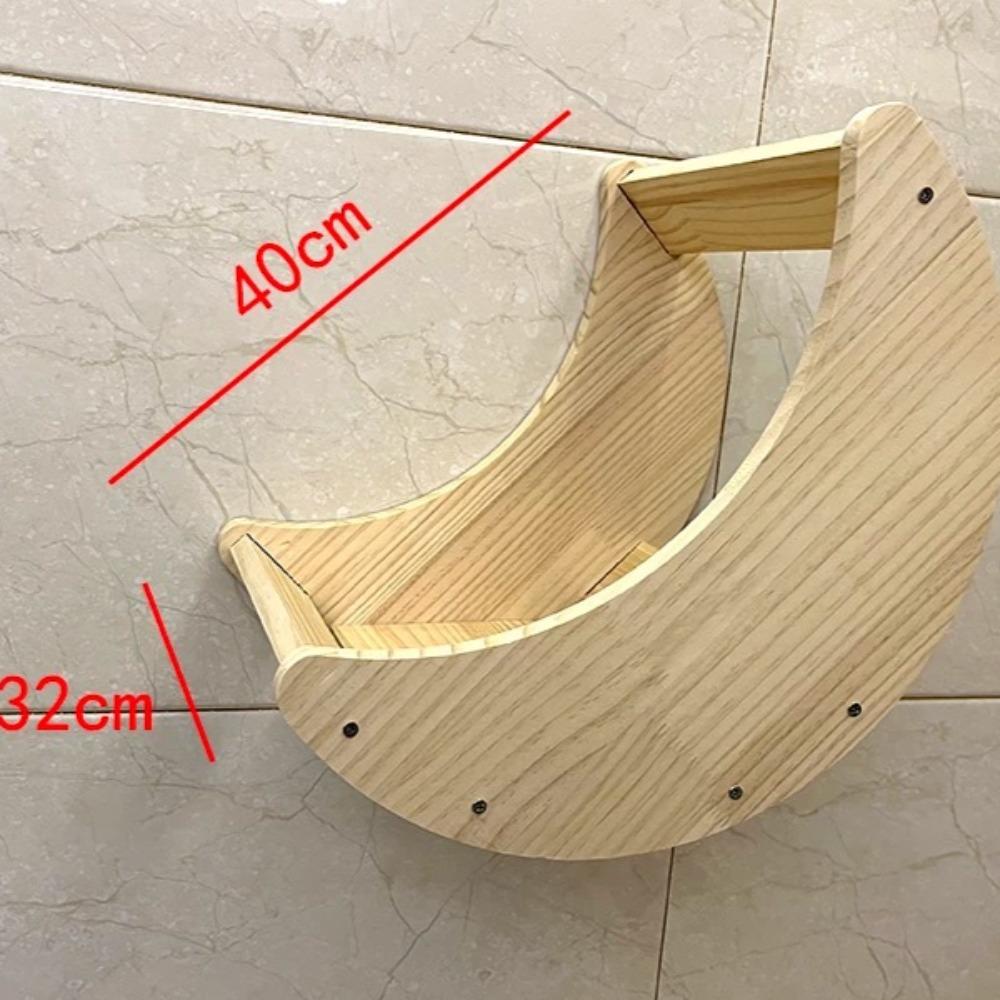 Solid Wood Wall-Mounted Cat Climbing Ladder Sturdy and Durable Cats Climbing Frame Scratching Cat Jumping Platform Pet Products