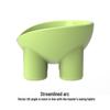 Macaron Elephant Leg Slanted Cat Bowl - Anti-Tip Pet Food Dish