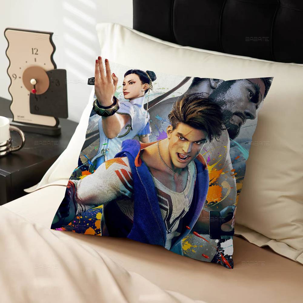 Game S-Street-F-Fighter Maple Design Cushion Cover Happy Autumn Harvest Decor Holiday Decorati Pillow Cover